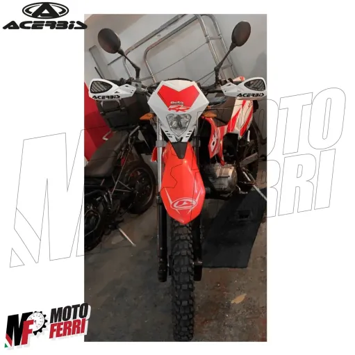 MF4135 Paramani Acerbis Uniko Vented Bianco / Nero Universale Moto Cross Enduro