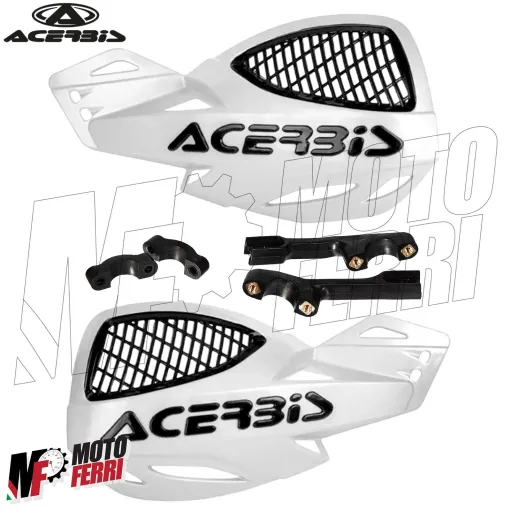 MF4135 Paramani Acerbis Uniko Vented Bianco / Nero Universale Moto Cross Enduro