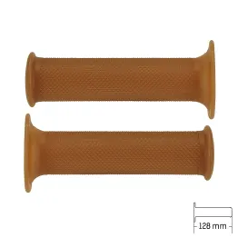 MF4140 Manopole Domino Para per Moto Cafè Racer Scrambler Custom Vintage 128mm