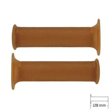 MF4140 Manopole Domino Para per Moto Cafè Racer Scrambler Custom Vintage 128mm