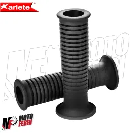 MF4142 - Manopole Ariete Soft Grips in Gomma Nere Universali per Moto BMW Style 2