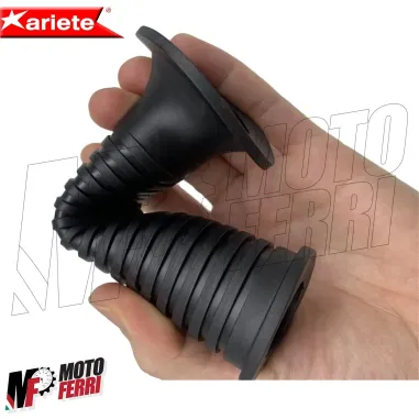 MF4142 - Manopole Ariete Soft Grips in Gomma Nere Universali per Moto BMW Style