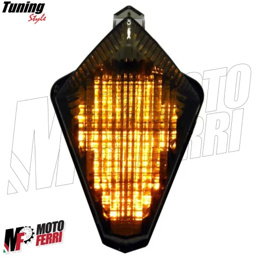 MF1469 Stop Faro Fanale Posteriore Led Fume con Frecce Yamaha 530 TMax 2012/2016