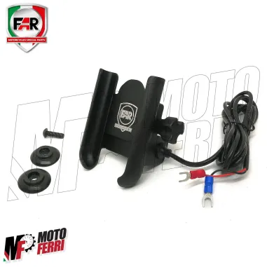 MF1965 Supporto Porta Smartphone FAR USB per TMax 530 560 dal 2012 al 2021