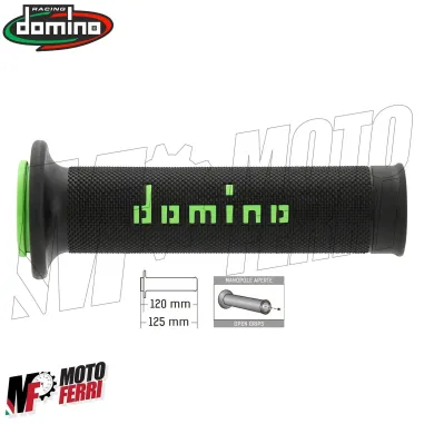 MF4158 Manopole Domino Strada Nero/Verde Universale Moto Kawasaki Ninja Z 900