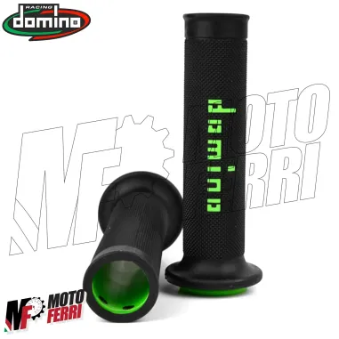 MF4158 Manopole Domino Strada Nero/Verde Universale Moto Kawasaki Ninja Z 900