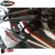 MF4159 Manopole Domino Strada Nero / Rosso Universale Moto Ducati Honda MV BMW