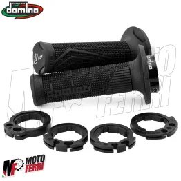 MF4161 - Manopole + Ghiere Domino D100 Nero per GASGAS EX / MC 250F 350F 450F 2