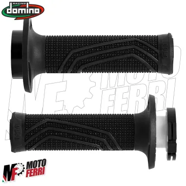 MF4161 - Manopole + Ghiere Domino D100 Nero per Suzuki RMZ 250 / 450F 2016-2024