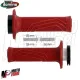 MF4162 Manopole + Ghiere Domino D100 Rosso Kawasaki KX 250F 450F KLX 150 250 300