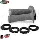 MF4164 - Manopole + Ghiere Domino D100 Grigio Husqvarna 250 350 450 501 FC FE FS