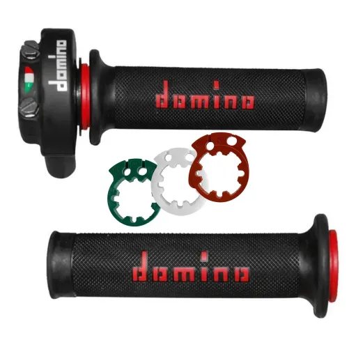 MF4166 Comando Gas Rapido Domino Racing XM2 con 3 Ghiere 2 Fili Univesale Moto