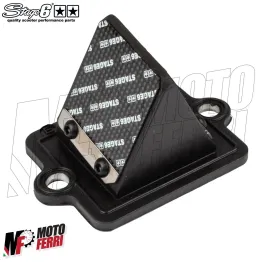 MF4176 Pacco lamellare Valvola Carbonio Stage6 R/T Piaggio Gilera 50 125 180 2T 2
