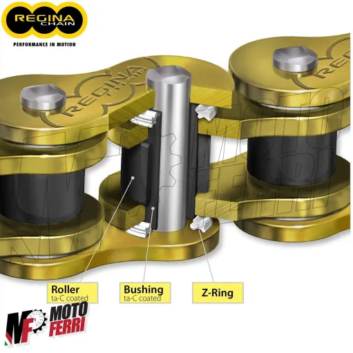 MF4195 Catena Trasmissione Moto Regina HPE Passo 520 Maglie 120 No Manutenzione