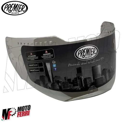 MF4209 - Visiera Fume' Specchiata Originale per Casco Premier Vyrus / Delta