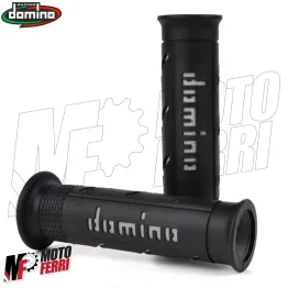 MF4211 Manopole Domino A250 Nero Grigio Universale Moto Strada KTM Honda Yamaha 2