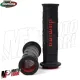 MF4212 Manopole Domino A250 Nero / Rosso Universale Moto MV Honda Ducati Yamaha