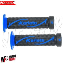 MF4215 - Manopole Ariete Road Nero/Blu Universale Moto Yamaha R6 R7 R1 MT07 2