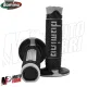 MF4218 - Manopole Domino Racing Nero / Grigio Soft Grips Moto Cross Universali