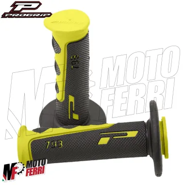 MF4223 - Manopole Progrip 793 Nero/Giallo Universale Cross Off Road Honda KTM