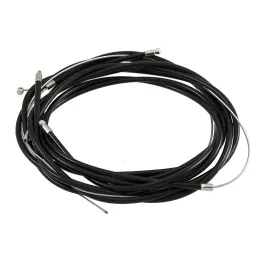 KIT CAVI CORDE ASSEMBLATI FILI FRENO GAS GUAINA NERA PER PIAGGIO 50 CIAO PX