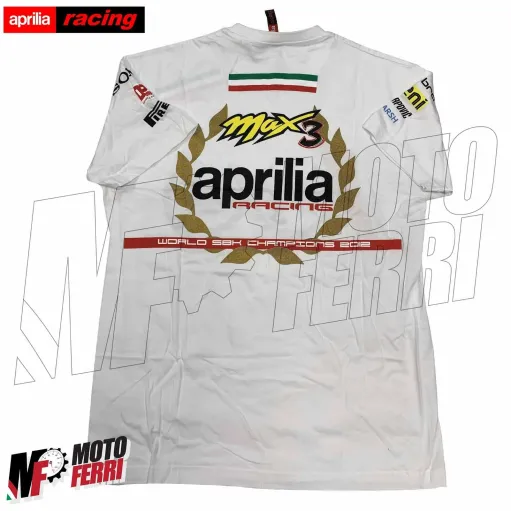 MF4242 - Maglia Originale Aprilia Racing Max Biaggi SBK World Champion Taglia M