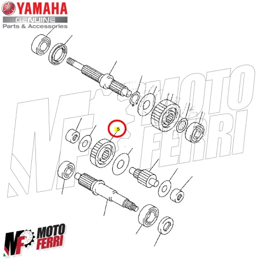 MF4249 Ingranaggio Primario Originale Yamaha Majesty XMax XCity Versity 250 300