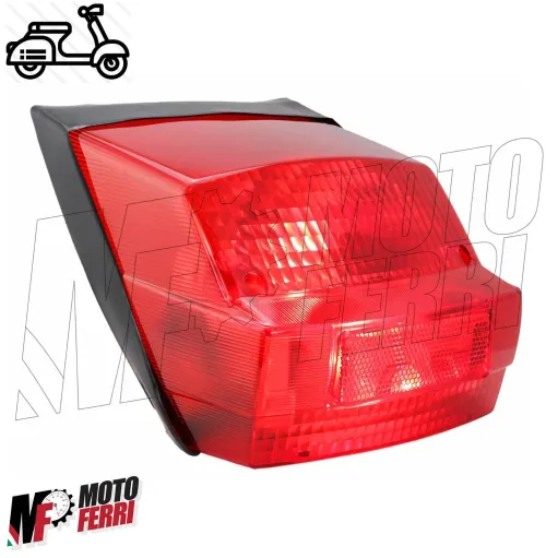 MF1059 - Fanale Faro Posteriore Stop Rosso Vespa PX PE 125 150 200 Prima Serie