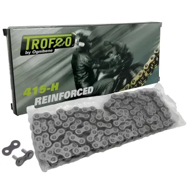 MF4255 Catena Trasmissione 415 Trofeo 140 Maglie Rinforzata Ciclomotore PitBike
