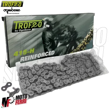 MF4255 Catena Trasmissione 415 Trofeo 140 Maglie Rinforzata Ciclomotore PitBike