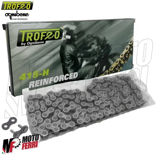 MF4255 Catena Trasmissione 415 Trofeo 140 Maglie Rinforzata Ciclomotore PitBike