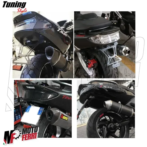 MF4277 Portatarga Sportivo + Luce Targa Catadriotto Yamaha TMax 500cc 2001/2007
