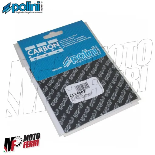 MF4281 - 2 Fogli Lamelle Fibra Carbonio Polini Spessore 0,40 Scooter Moto Vespa