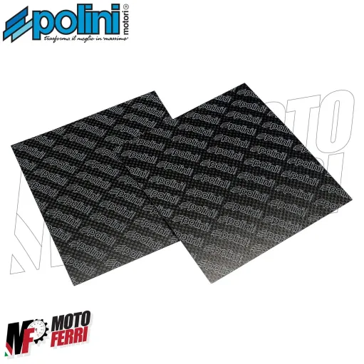 MF4281 - 2 Fogli Lamelle Fibra Carbonio Polini Spessore 0,40 Scooter Moto Vespa