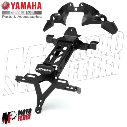 MF2551 - Kit Portatarga Sportivo + Copertura Yamaha 125 300 400 XMax 2017 - 2022