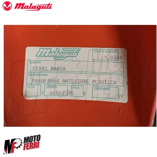 MF428x Parafango Anteriore Rosso Originale Malaguti Fifty HF - Full CX 1989/1993