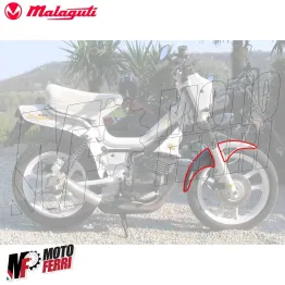 MF429x - Parafango Anteriore Bianco Originale Malaguti Fifty 50cc Prima Serie 2