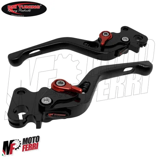 MF0370 - LEVE FRENO E FRIZIONE PM TUNING NERE VESPA 125 150 200 PX PE 180 RALLY