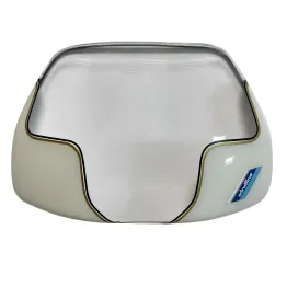 MF4296 Cupolino Windline Vintage Bianco Universale Moto Vespa Ciclomotore Epoca