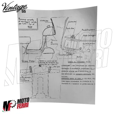 MF4298 - Cupolino Windline Vintage Fumè Universale Moto Vespa Ciclomotore Epoca