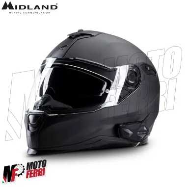 MF4050 Kit 2 Interfono Midland BT Rush Mesh & Bluetooth Moto Scooter 2 Caschi