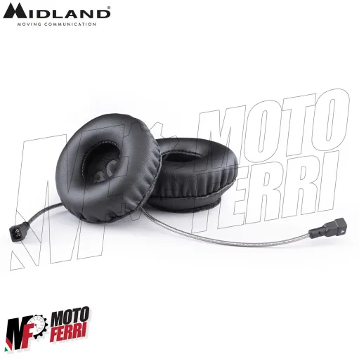 MF4050 Kit 2 Interfono Midland BT Rush Mesh & Bluetooth Moto Scooter 2 Caschi