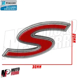 Targetta S Logo Sport Piaggio 50 125 250 300 350 400 Beverly Medley Liberty iGet 2