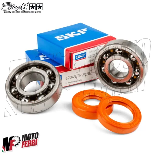 MF4336 Albero Motore Stage6 Pro Replica + Cuscinetti Paraoli Motori AM6 AM345