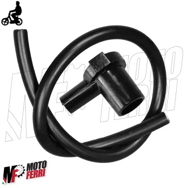 Pipetta Candela + 30 cm Filo Ciclomotore Piaggio Si Ciao Bravo Boxer Grillo Boss