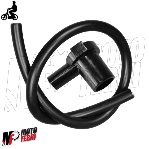 Pipetta Candela + 30 cm Filo Ciclomotore Piaggio Si Ciao Bravo Boxer Grillo Boss