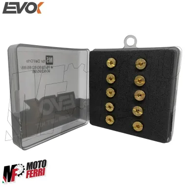 MF4338 Kit 10 Getti Massimo Evok da 75 a 98 per Carburatore Dellorto PHBG 19 21