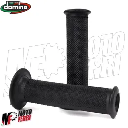 MF2595 Manopole Domino Dakar Nero Soft Grips Forate Universali Moto Scooter 2