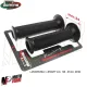 MF2595 Manopole Domino Dakar Nero Soft Grips Forate Universali Moto Scooter