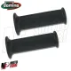 MF2595 Manopole Domino Dakar Nero Soft Grips Forate Universali Moto Scooter